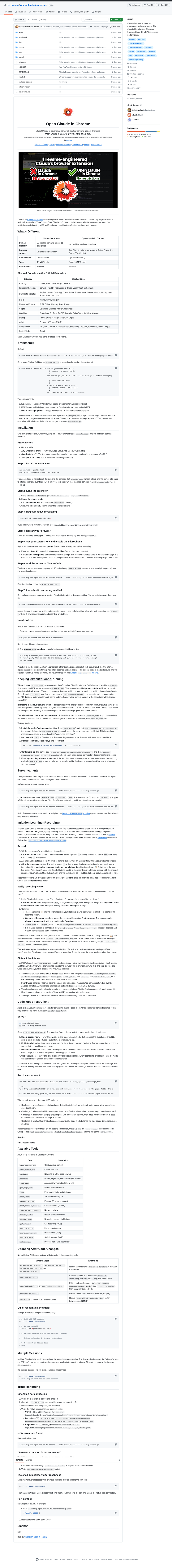 Teardown screenshot of github.com