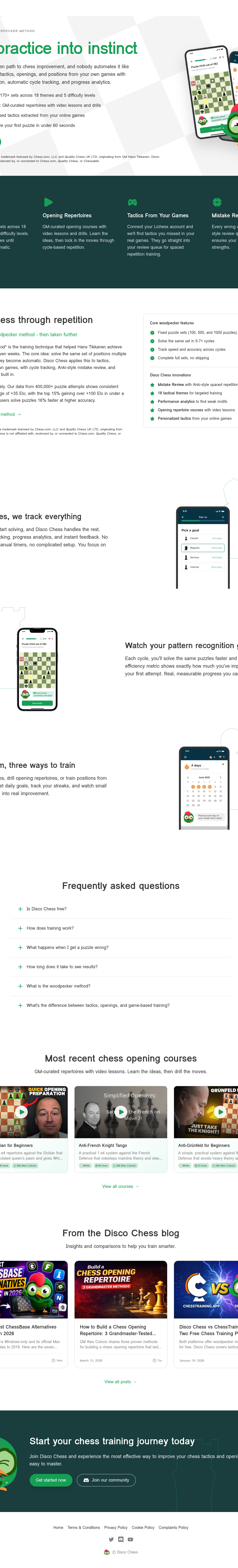 Teardown screenshot of discochess.com