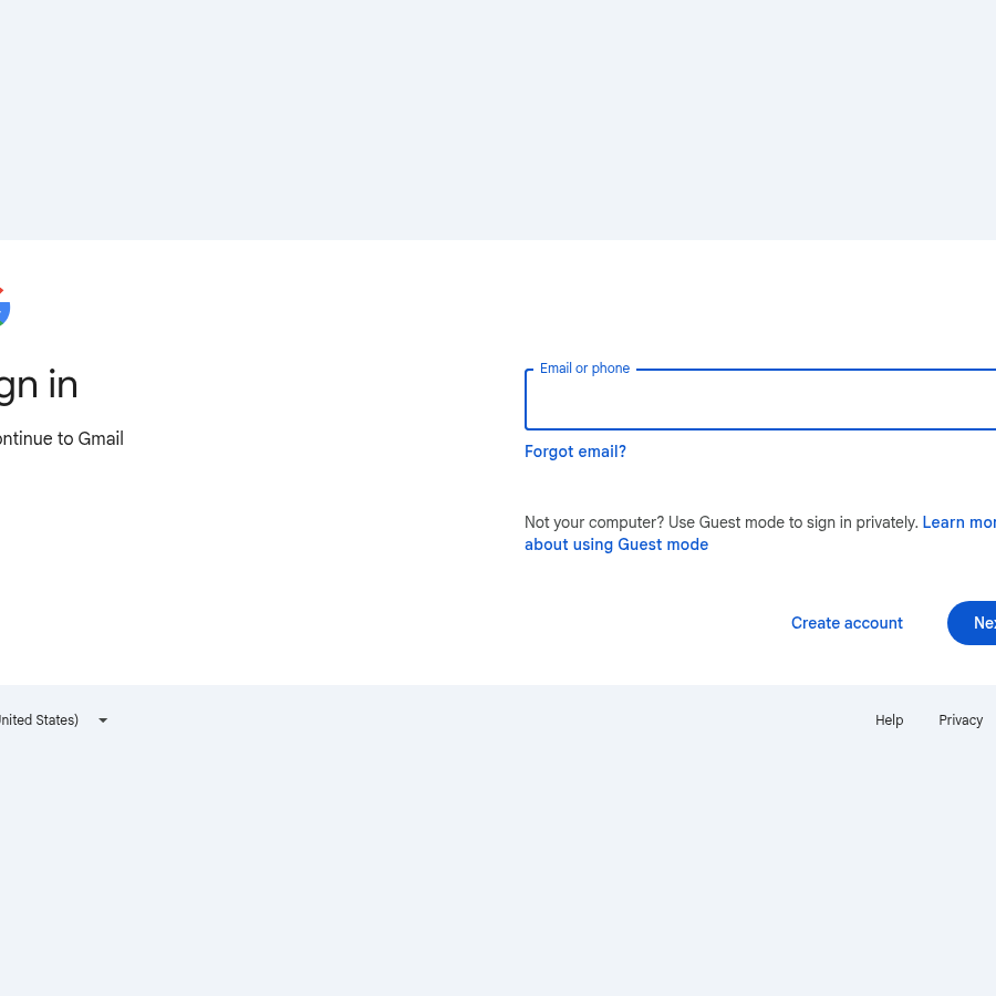 Teardown screenshot of mail.google.com