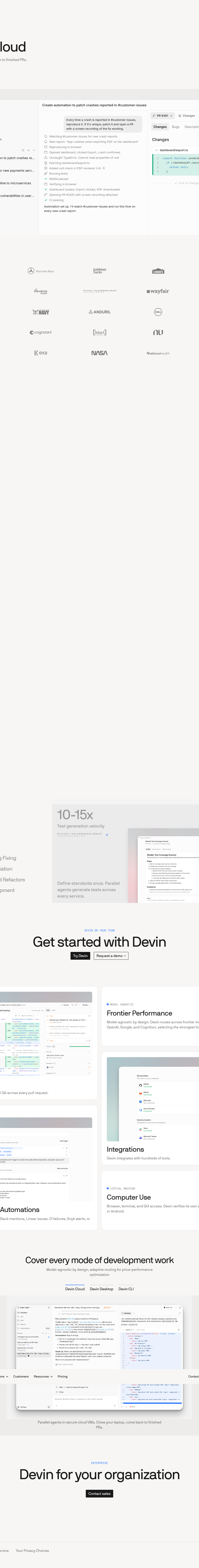 Teardown screenshot of devin.ai