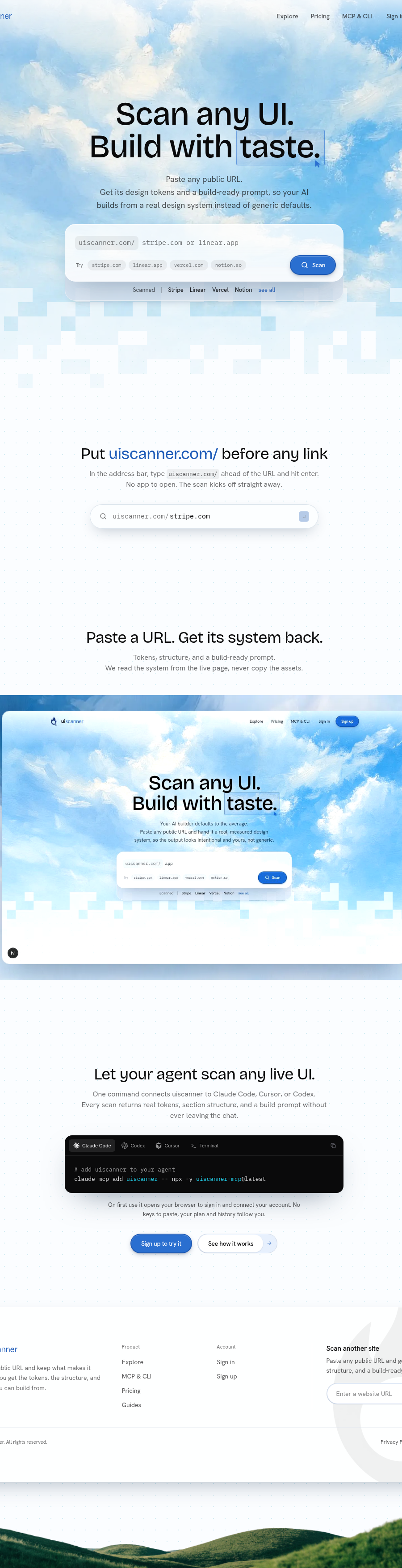 Teardown screenshot of uiscanner.com