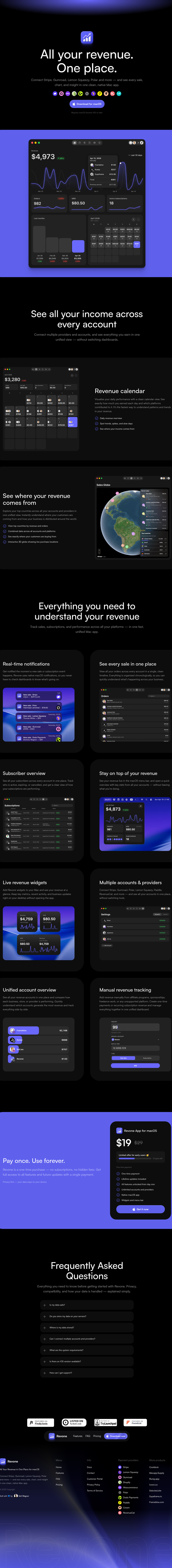 Teardown screenshot of revone.app
