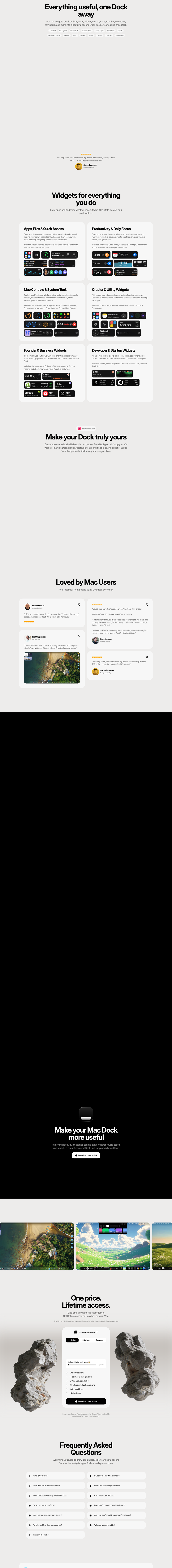 Teardown screenshot of www.dock.cool