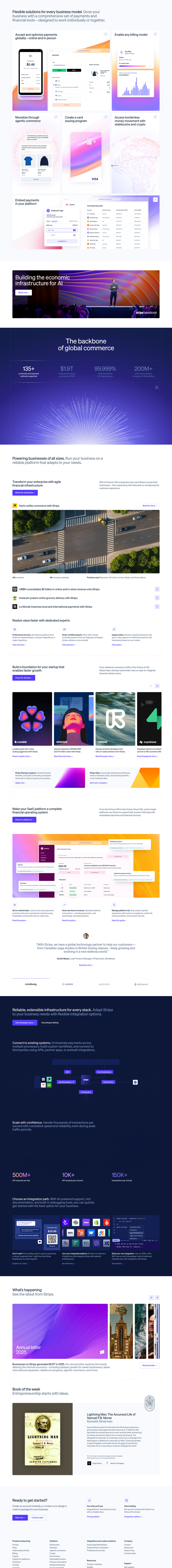 Teardown screenshot of stripe.com