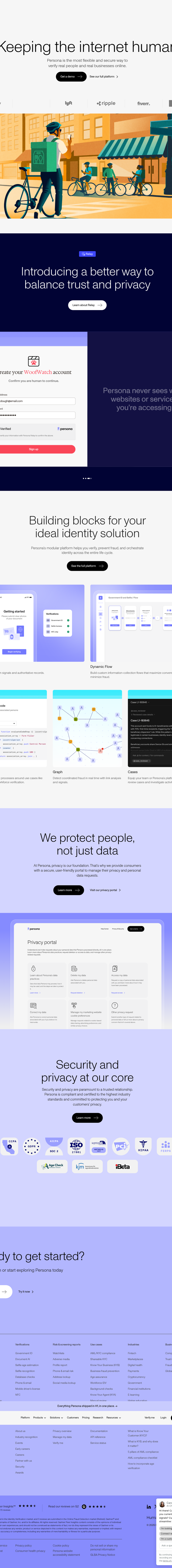Teardown screenshot of withpersona.com