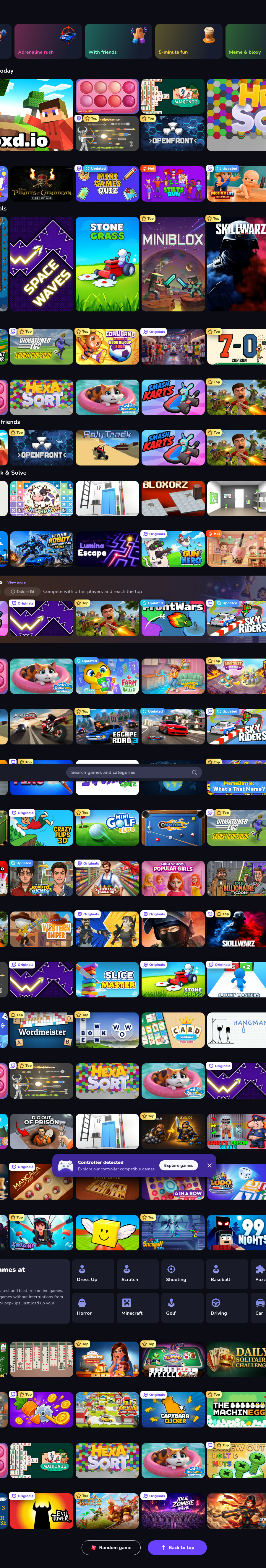 Teardown screenshot of crazygames.com