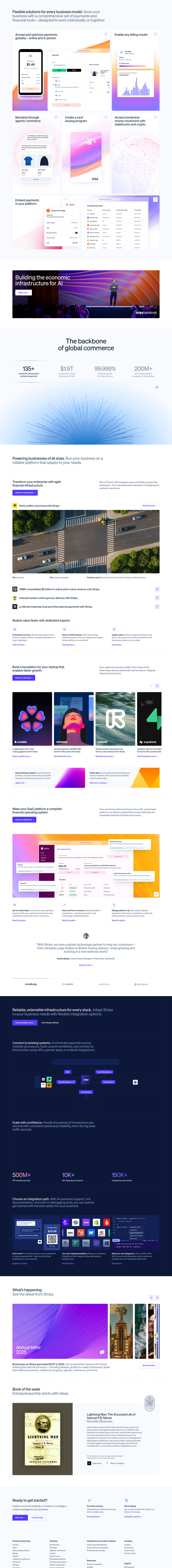 Teardown screenshot of stripe.com