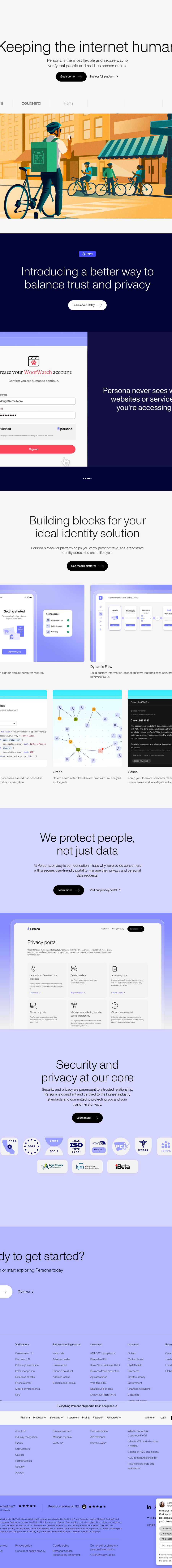 Teardown screenshot of withpersona.com