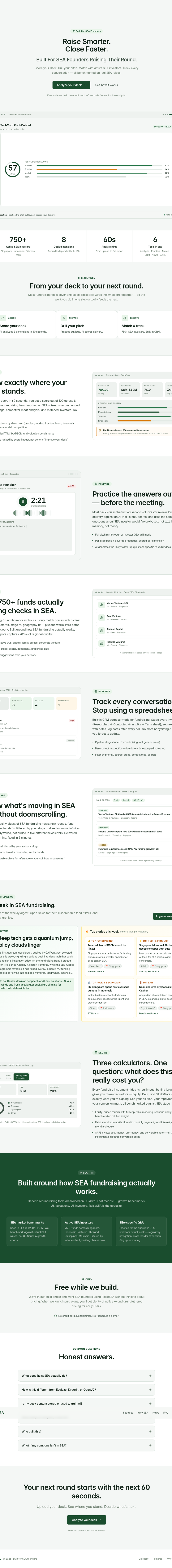 Teardown screenshot of raisesea.com