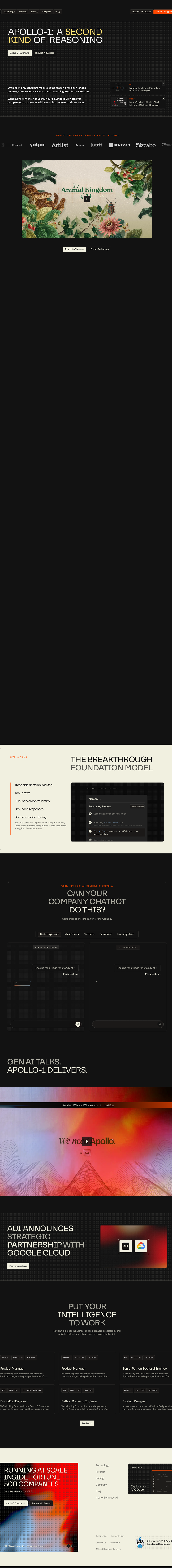 Teardown screenshot of www.aui.io